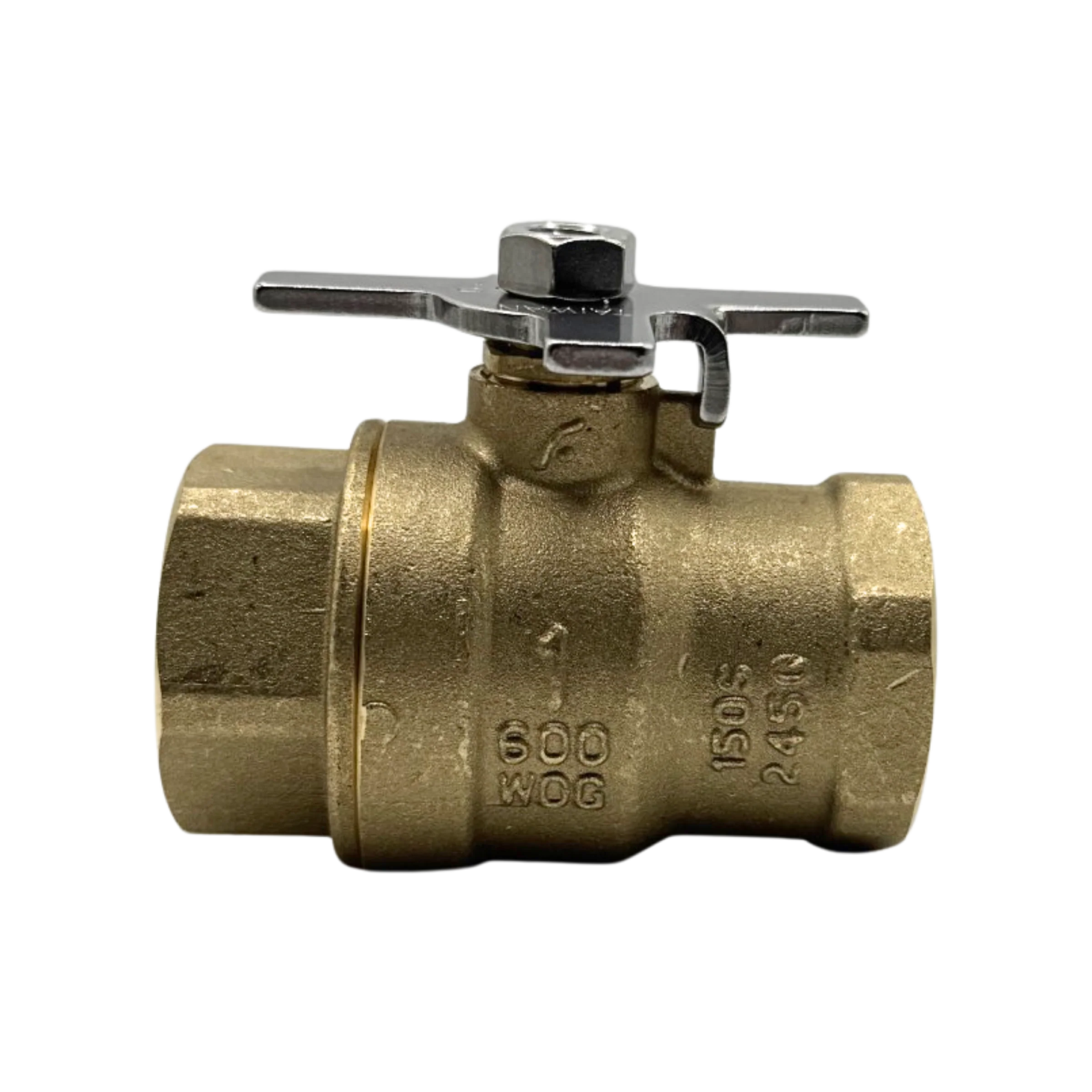 3/4" FIPT Brass Ball Valve with Cross Handle