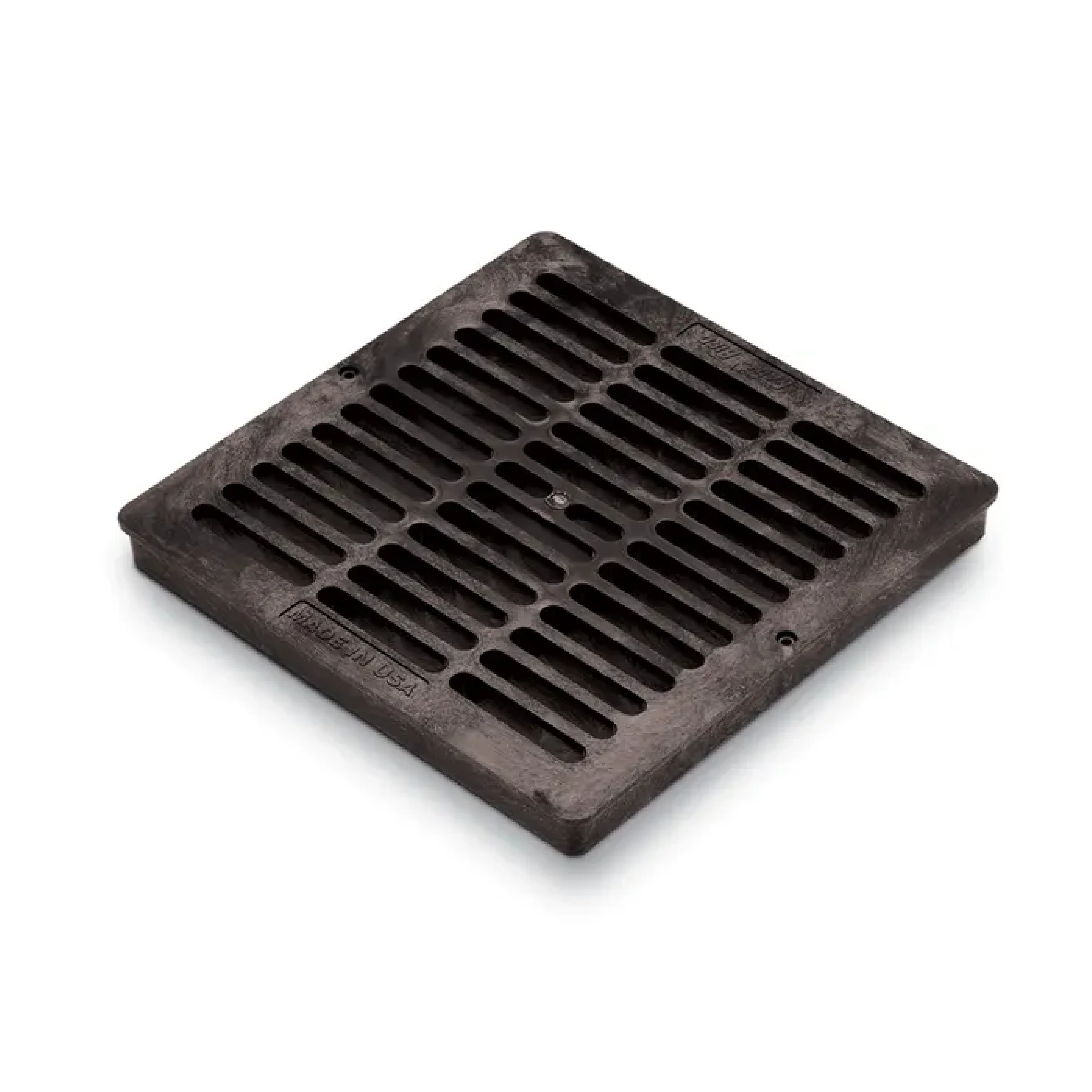 12" Square Flat Grate (Black)