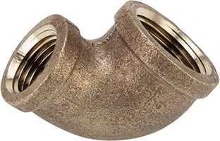 1/2" LEAD FREE bronze elbow, 90 degrees