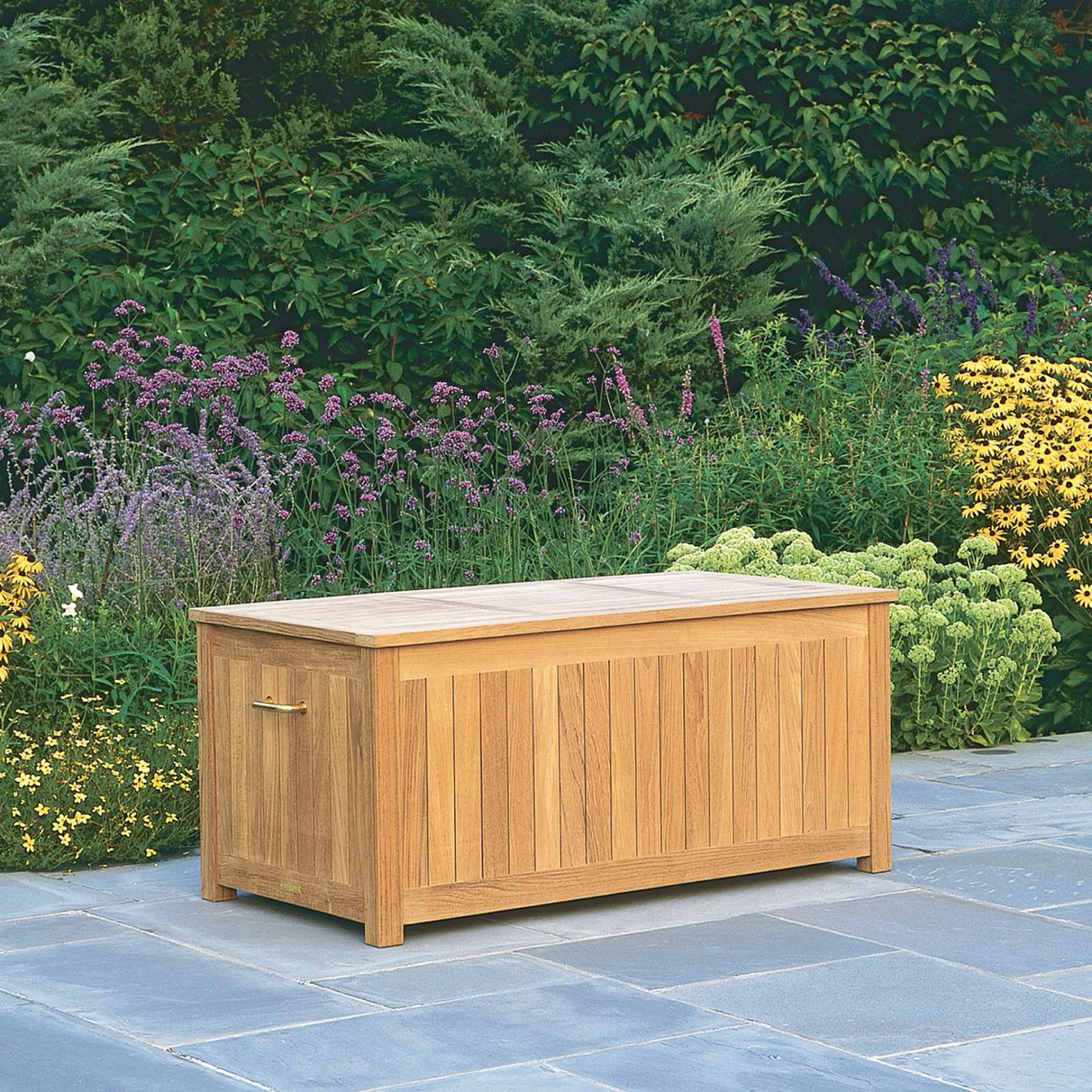 53" Teak Cushion Box - Image 2