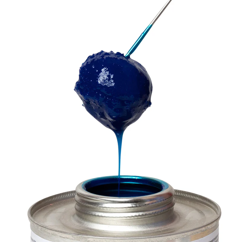 8oz RAIN-R-SHINE Blue PVC Cement - Image 2