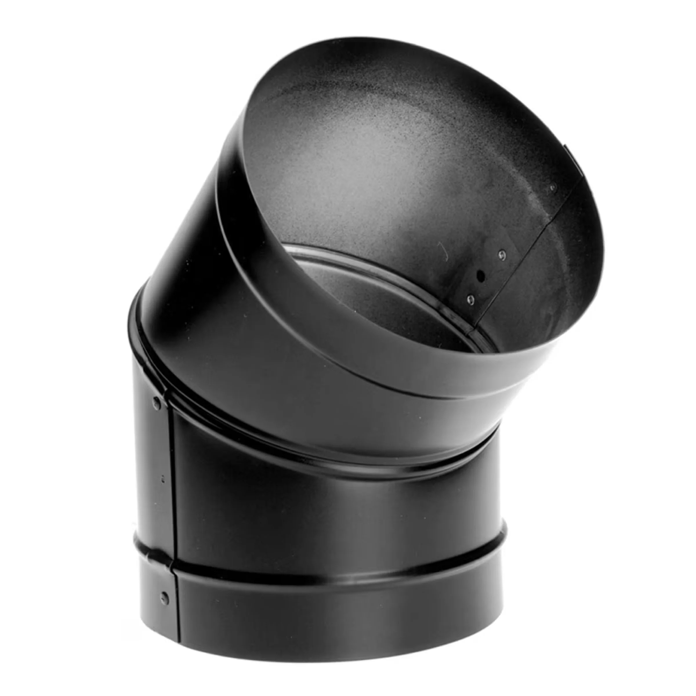8in. - 45° Elbow Black Single-Wall Stovepipe