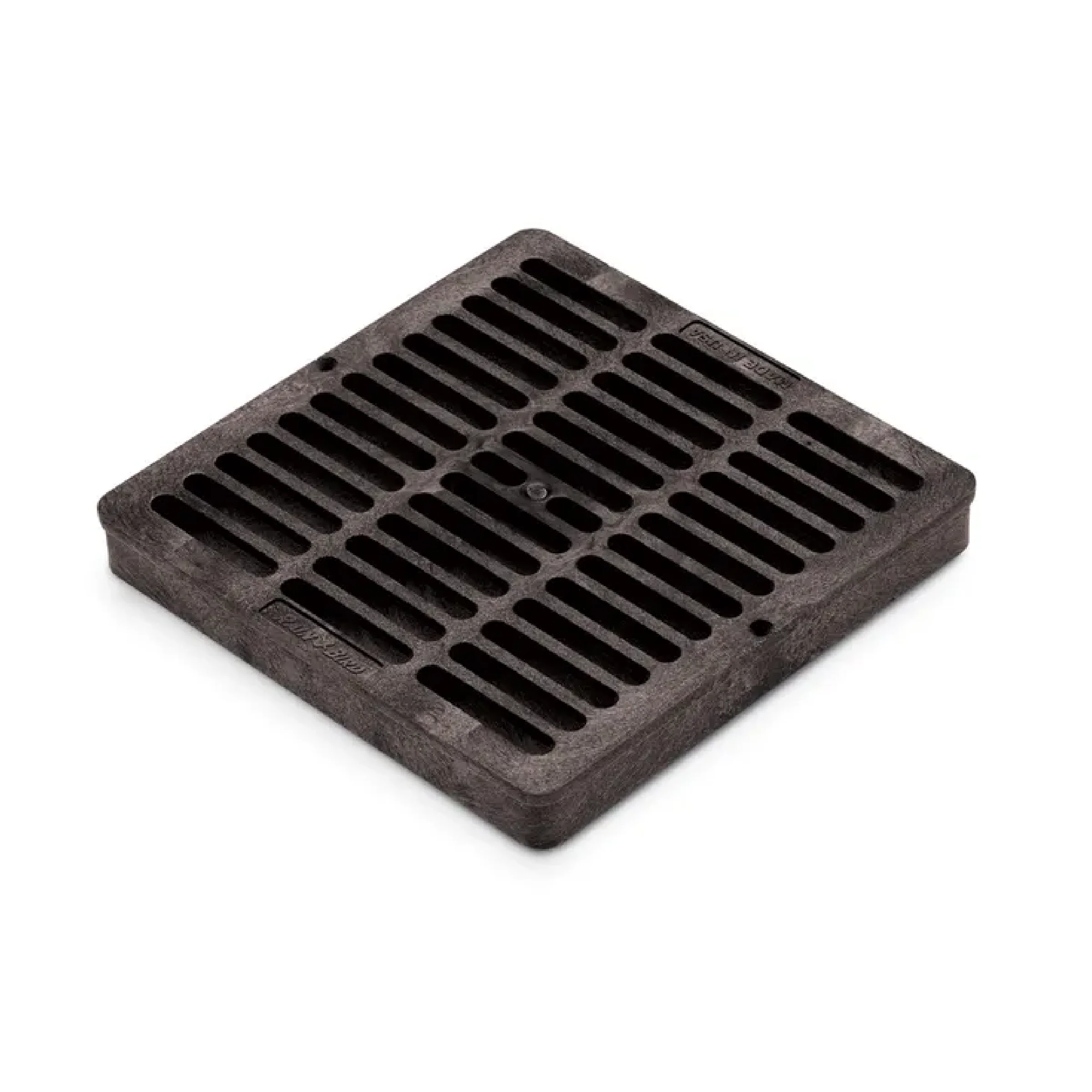 9" Square Flat Grate for Catch Basin - Black
