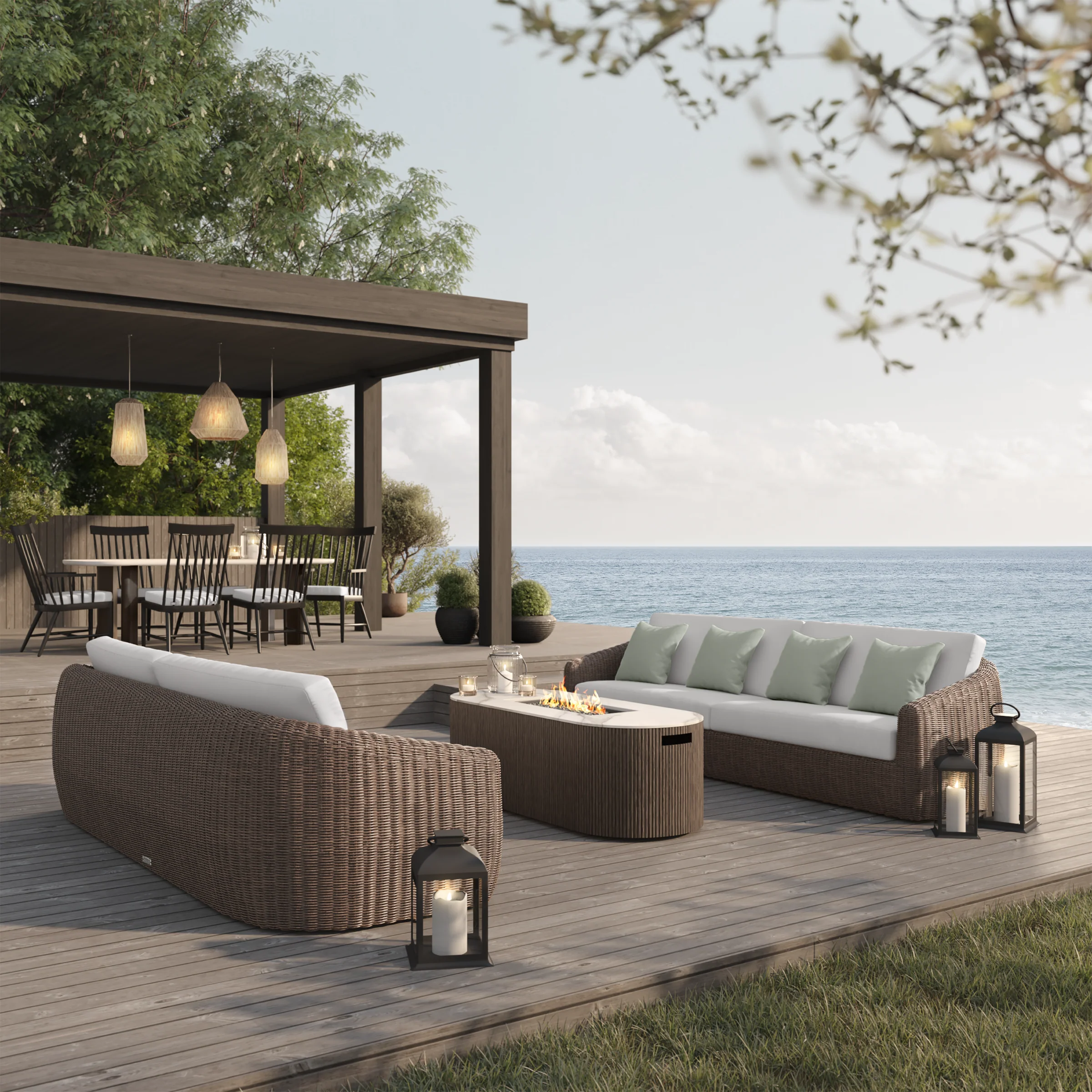 Boulevard Sofa with Hazel Weave - Image 3
