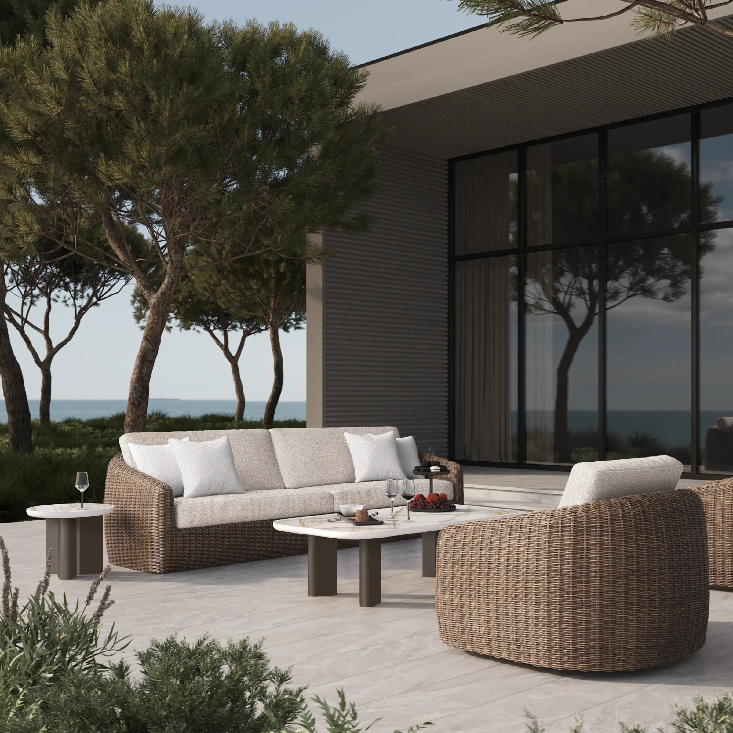 Boulevard Sofa with Hazel Weave - Image 4