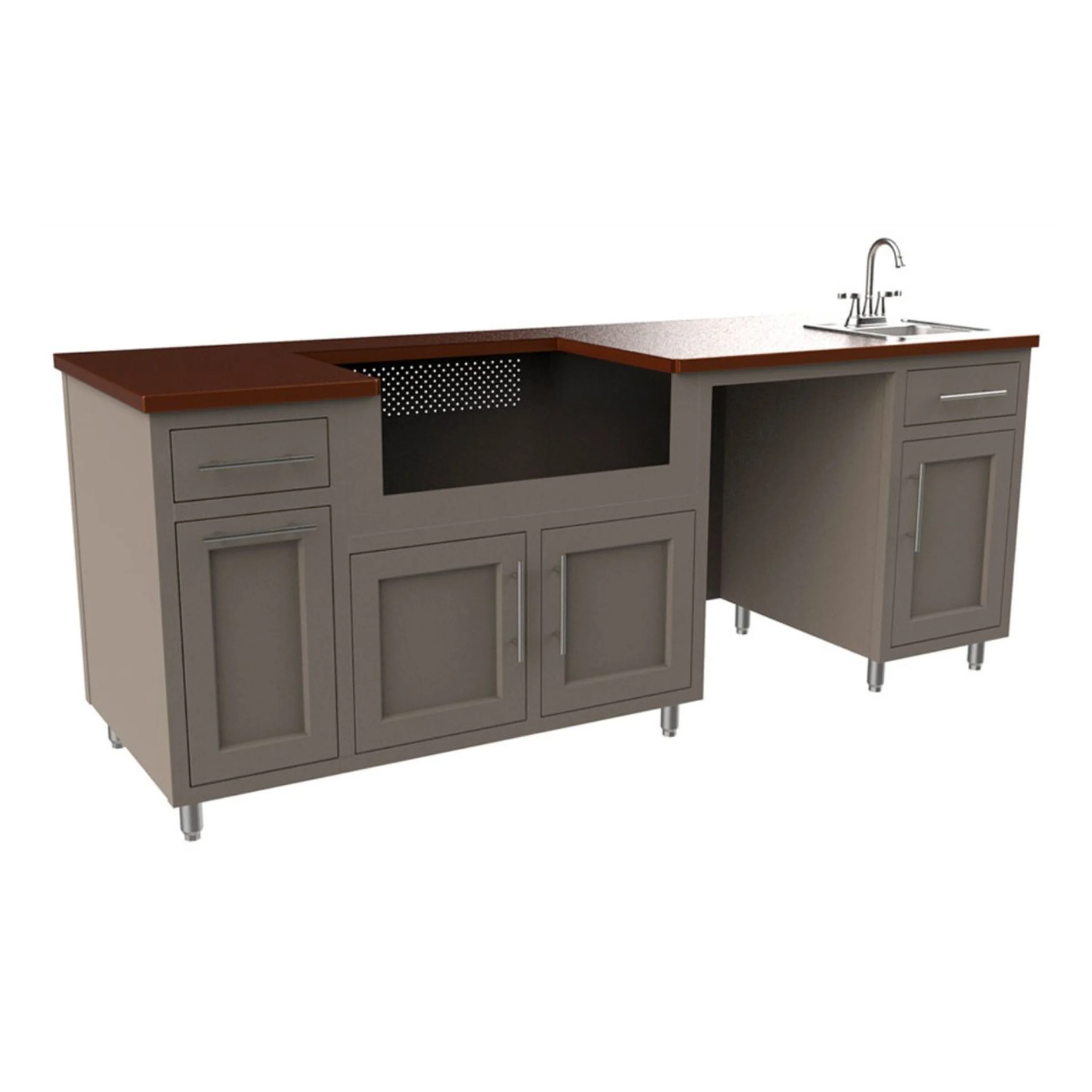 Coastal 90.125" WGRS Outdoor Kitchen