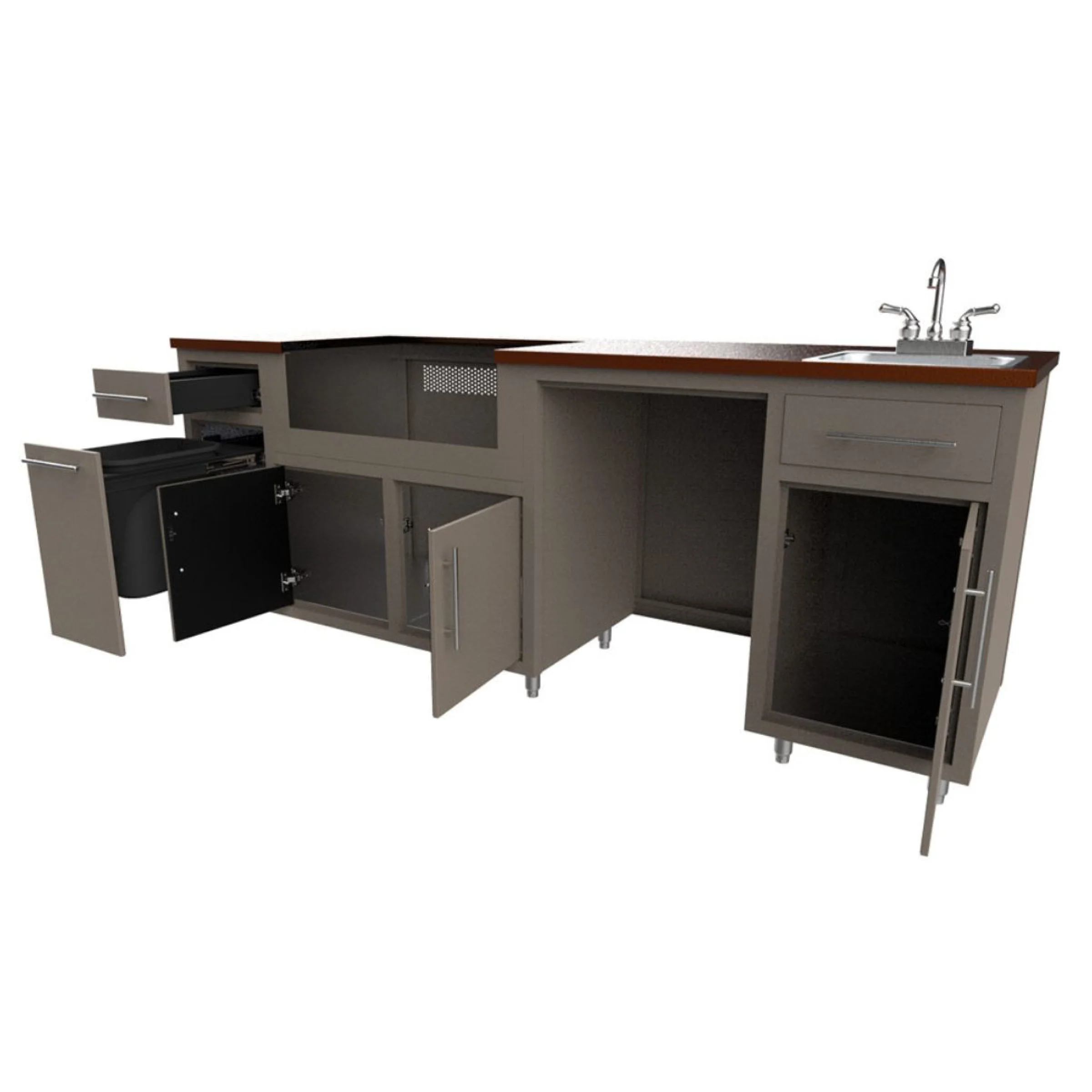 Coastal 93.125" WGRS Outdoor Kitchen - Image 2