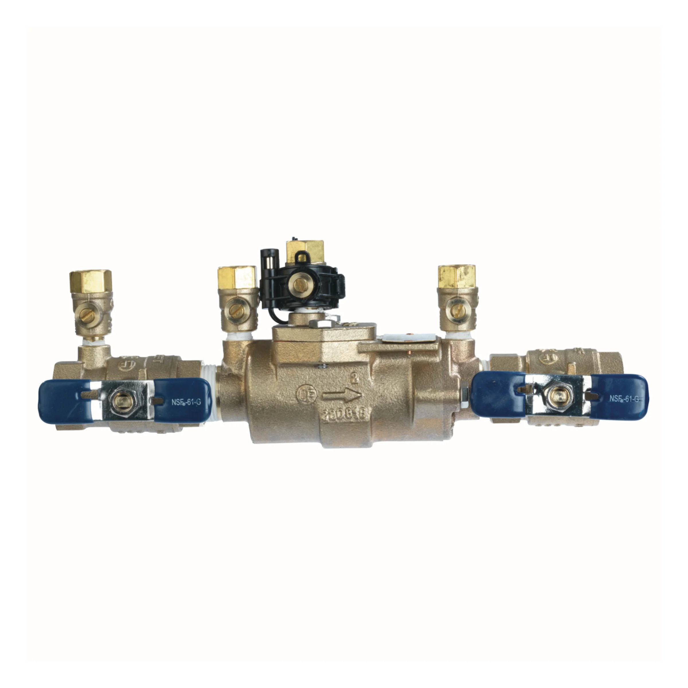 3/4in Bronze Double Check Valve Backflow Preventer Assembly