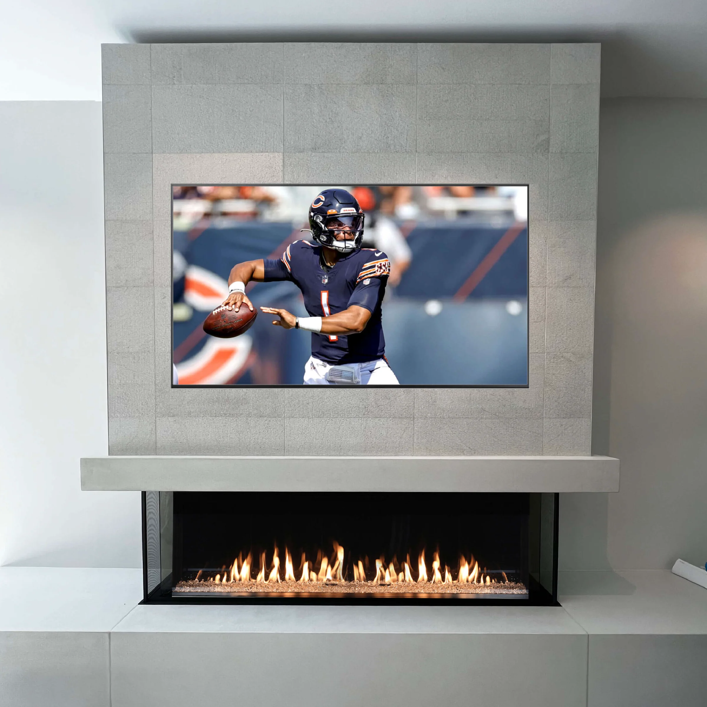 Double Corner 16" Regular Glass Height Fireplace - Image 5