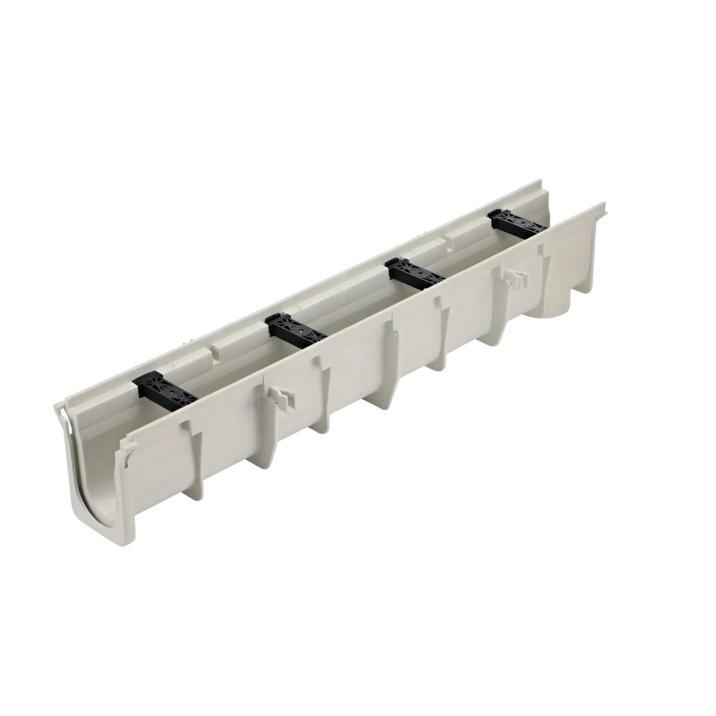 Dura Slope® Channel Drain, 7.4 in. to 7.7 in. Invert Depth, 6 in. Wide X 4 ft. Long X 9.1 in. Deep