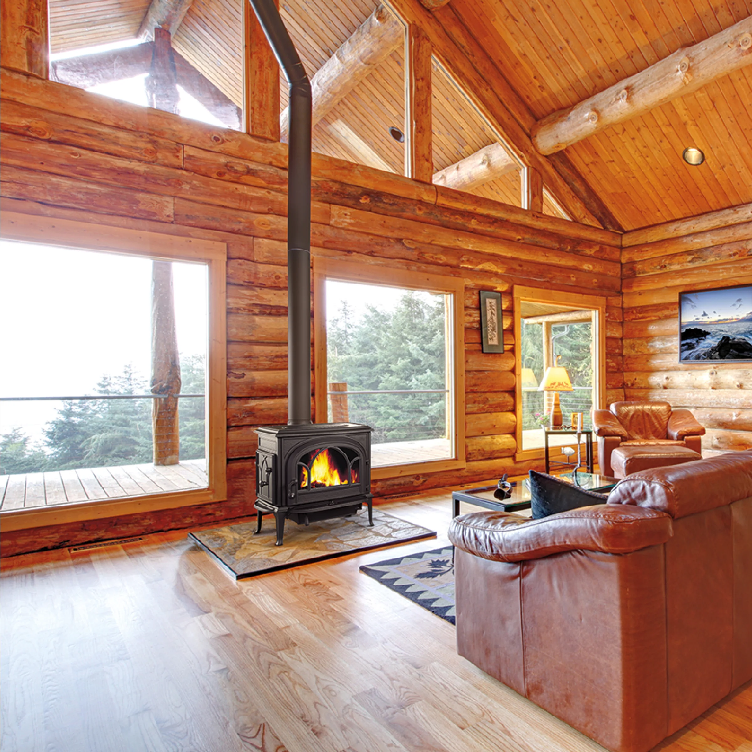F500 V3 Oslo Wood Stove - Image 4