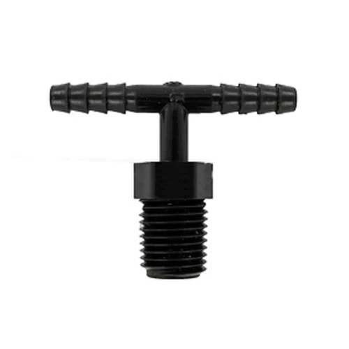 Flex Pipe Riser Tee 3/8" Barb > 1/2" MP