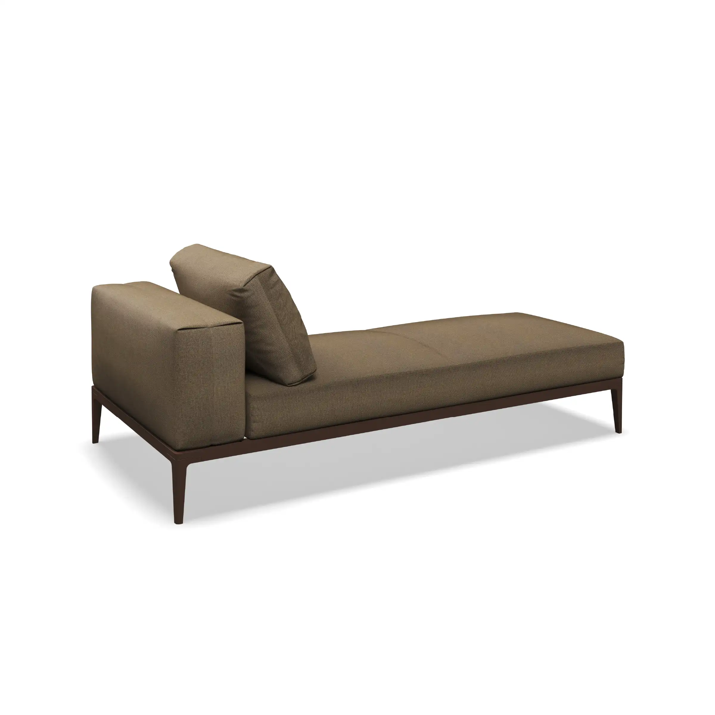 Grid Chaise Teak Unit - Image 4