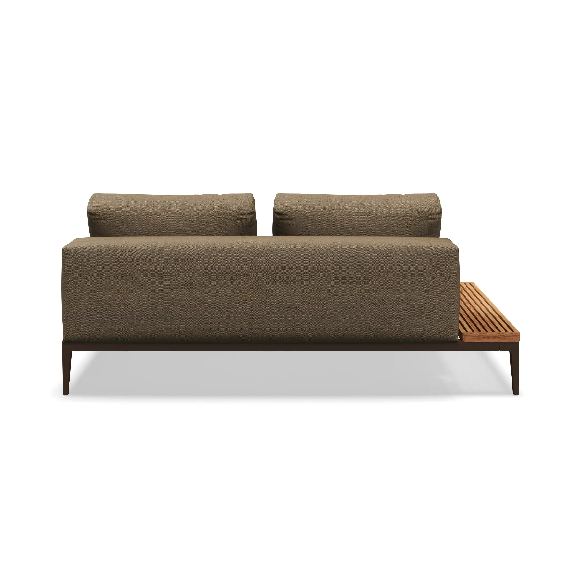 Grid End Table Unit Teak - Image 3