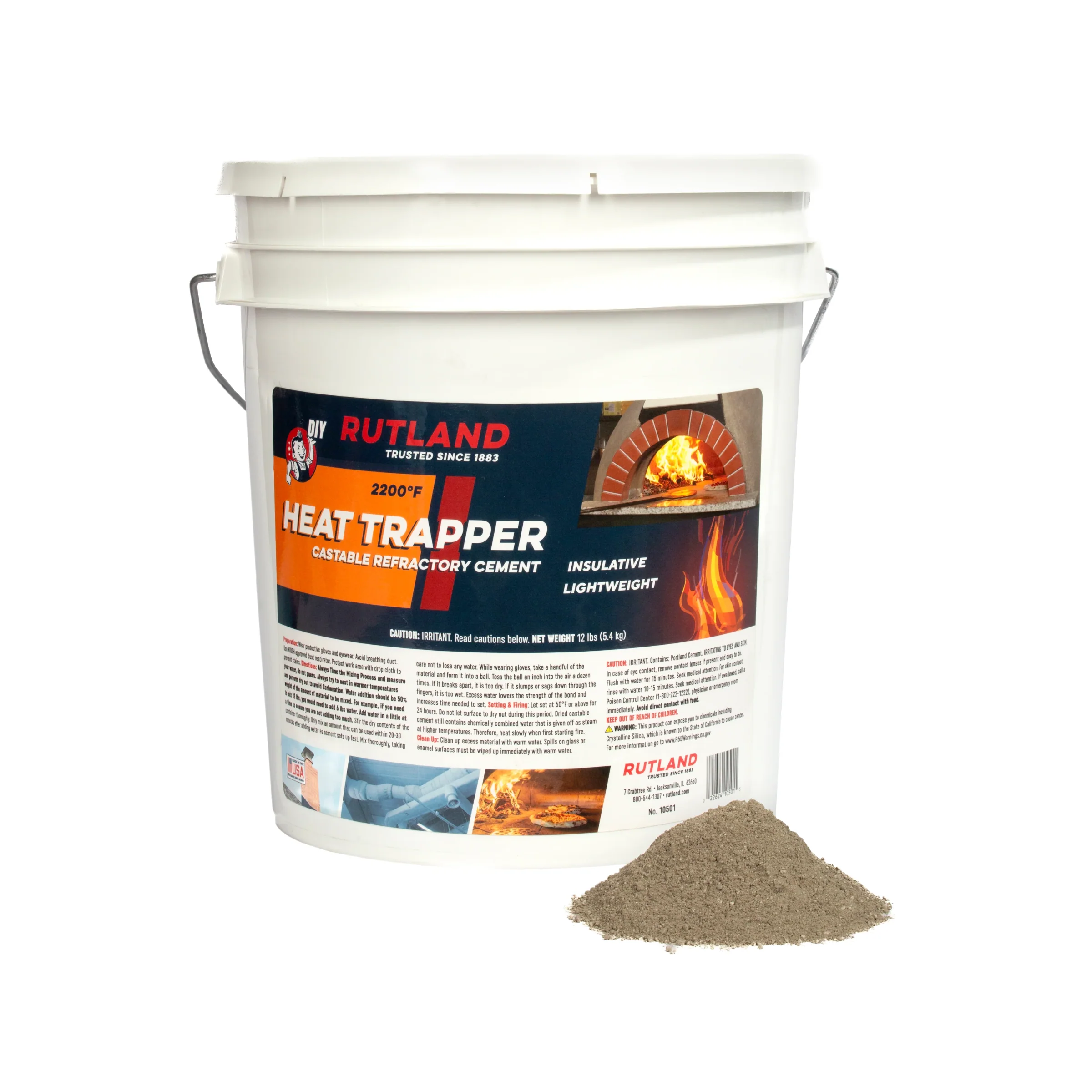 Insulative Castable Cement 12lb Tub