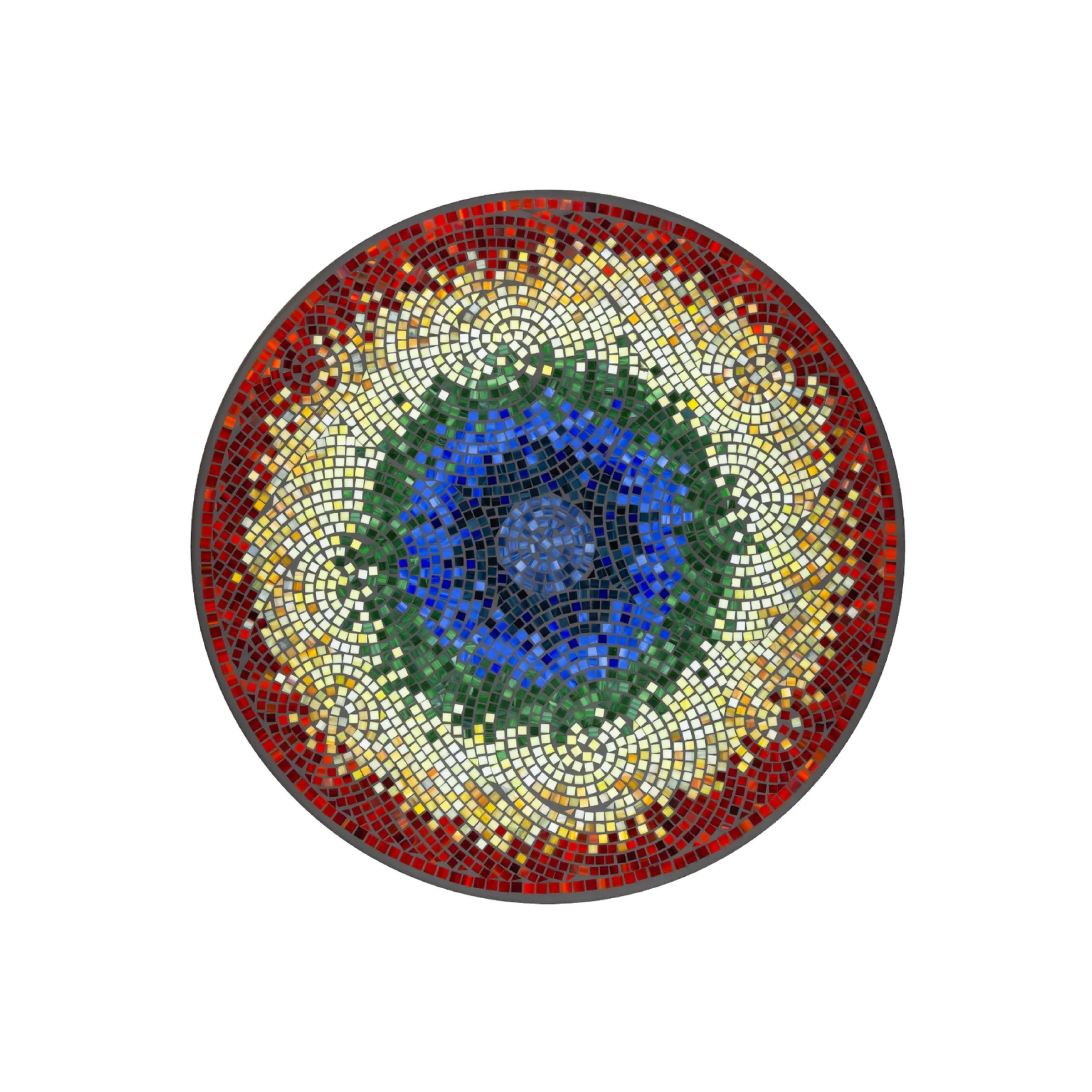 Neille Olson Mosaic Iris Top - 18 inch Diameter