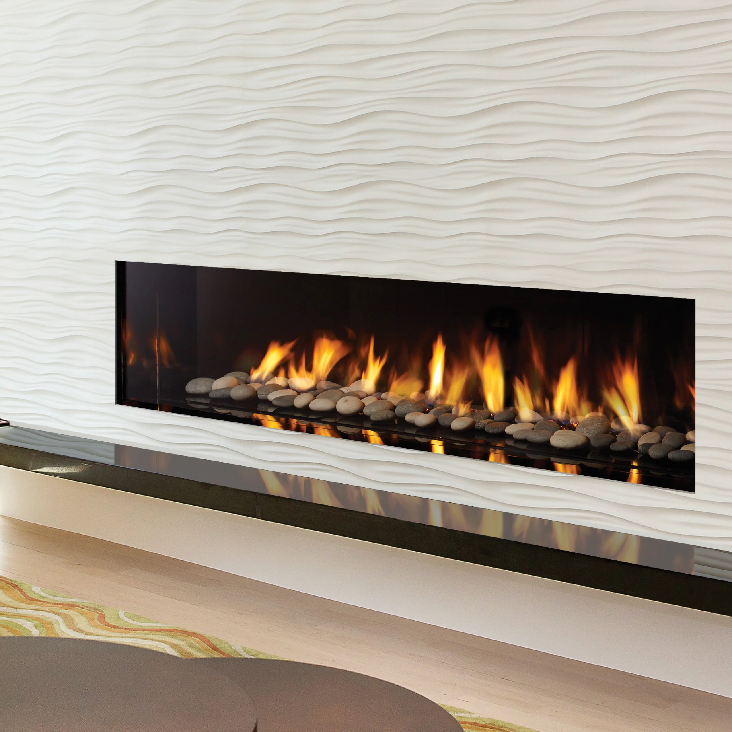 New York View Single Sided Fireplace - Image 3