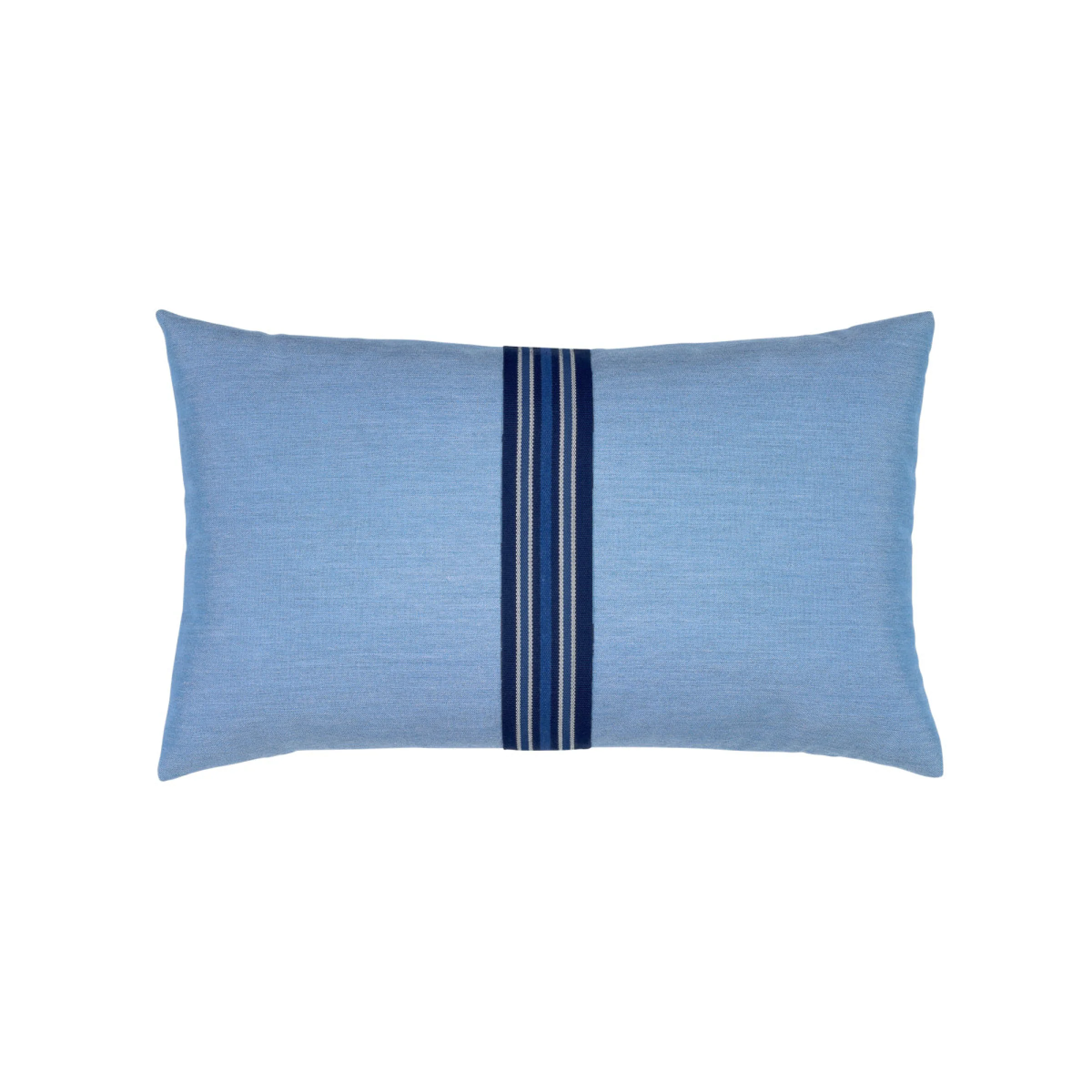 Ocean Banded Box Pillow - Image 2