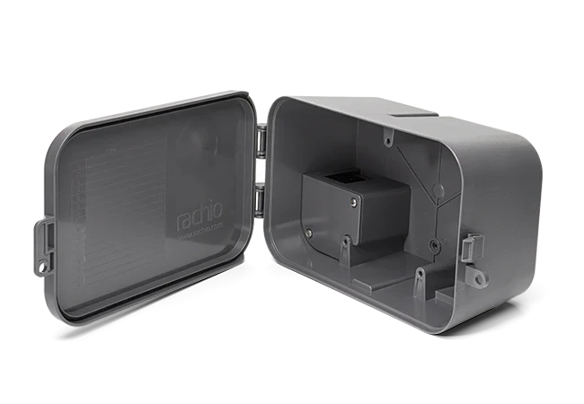 Outdoor weatherproof enclosure for Rachio controllers