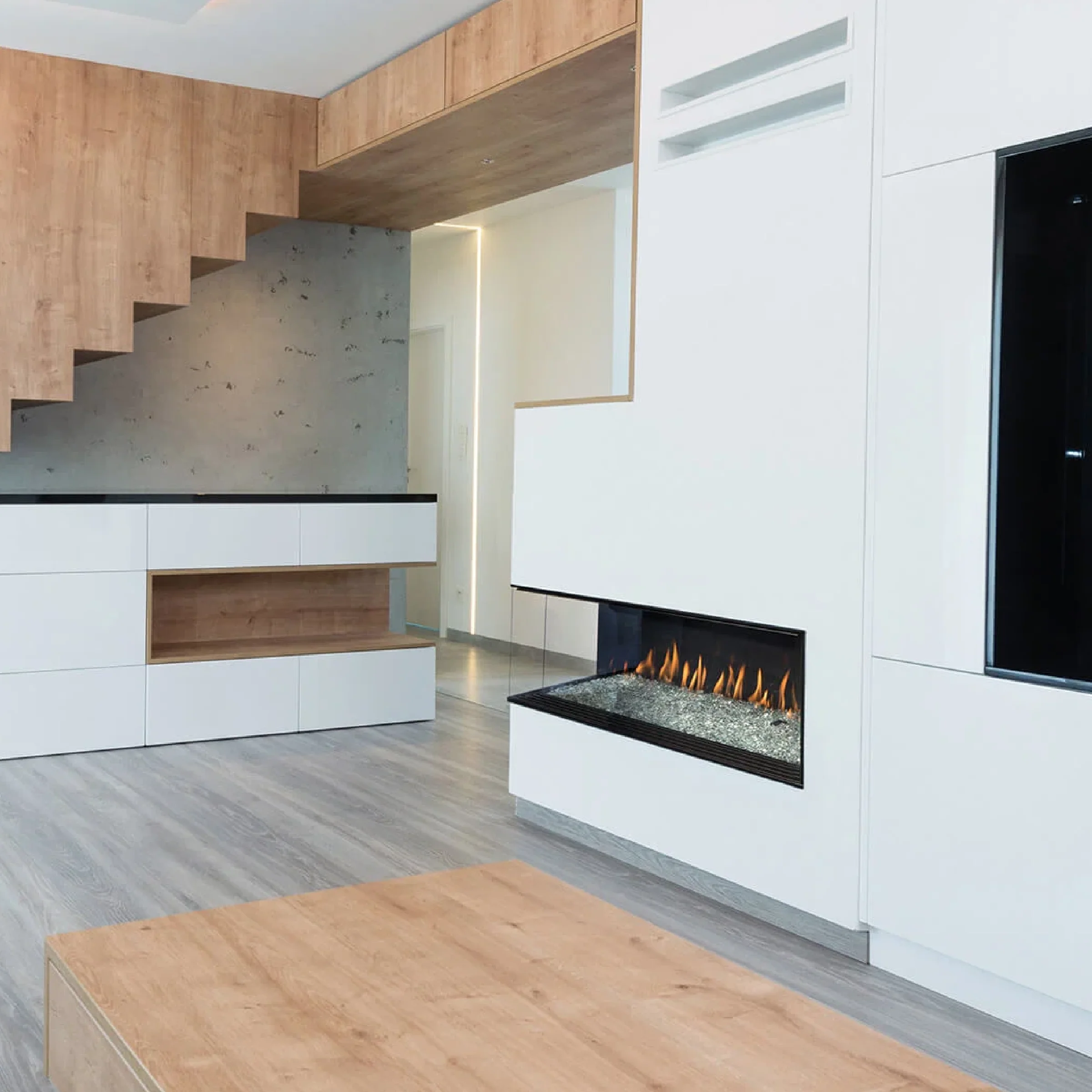 Prodigy Corner Left/Right Fireplace - Image 4