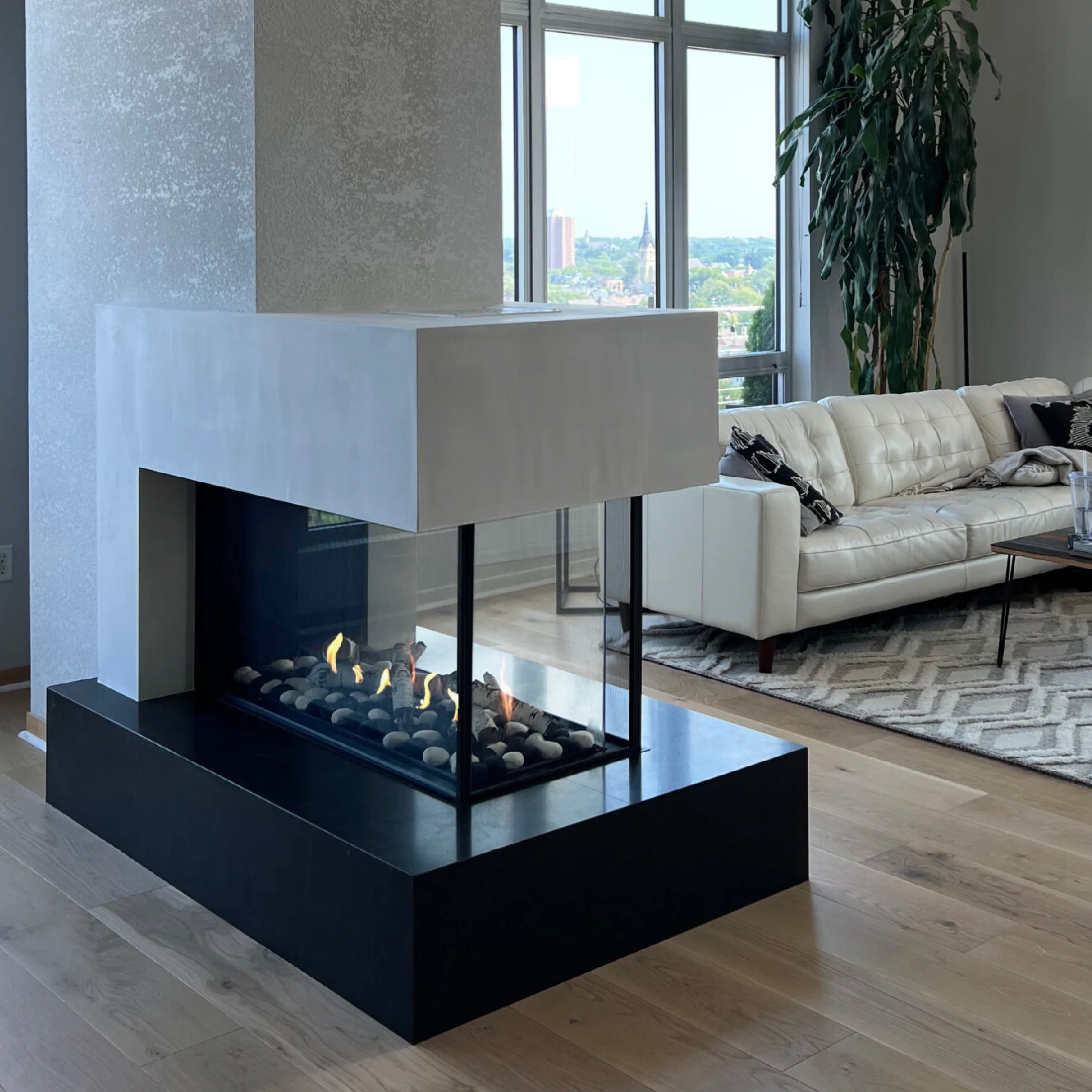 Room Definer 24" High Glass Height Fireplace - Image 4