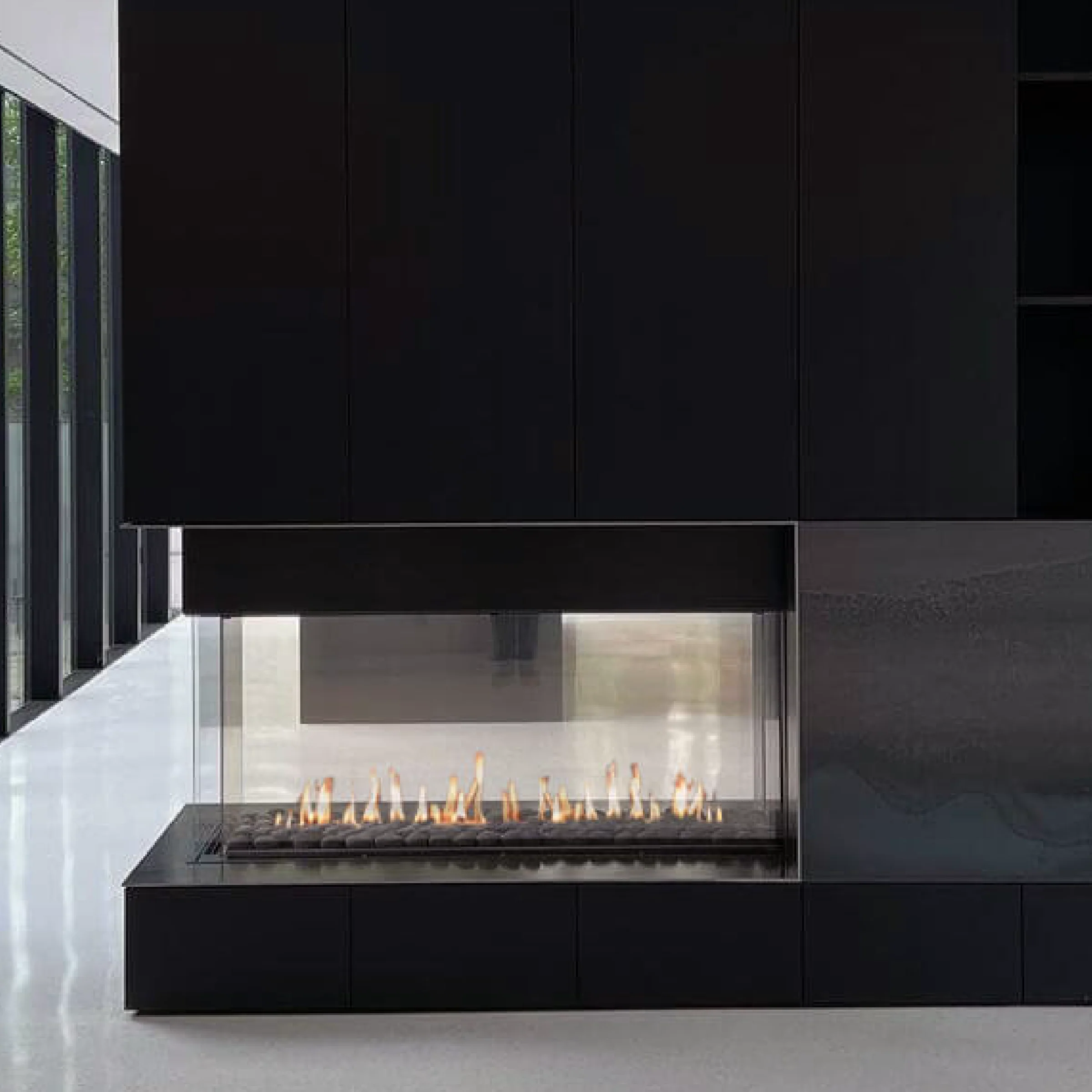 Room Definer 24" High Glass Height Fireplace - Image 5
