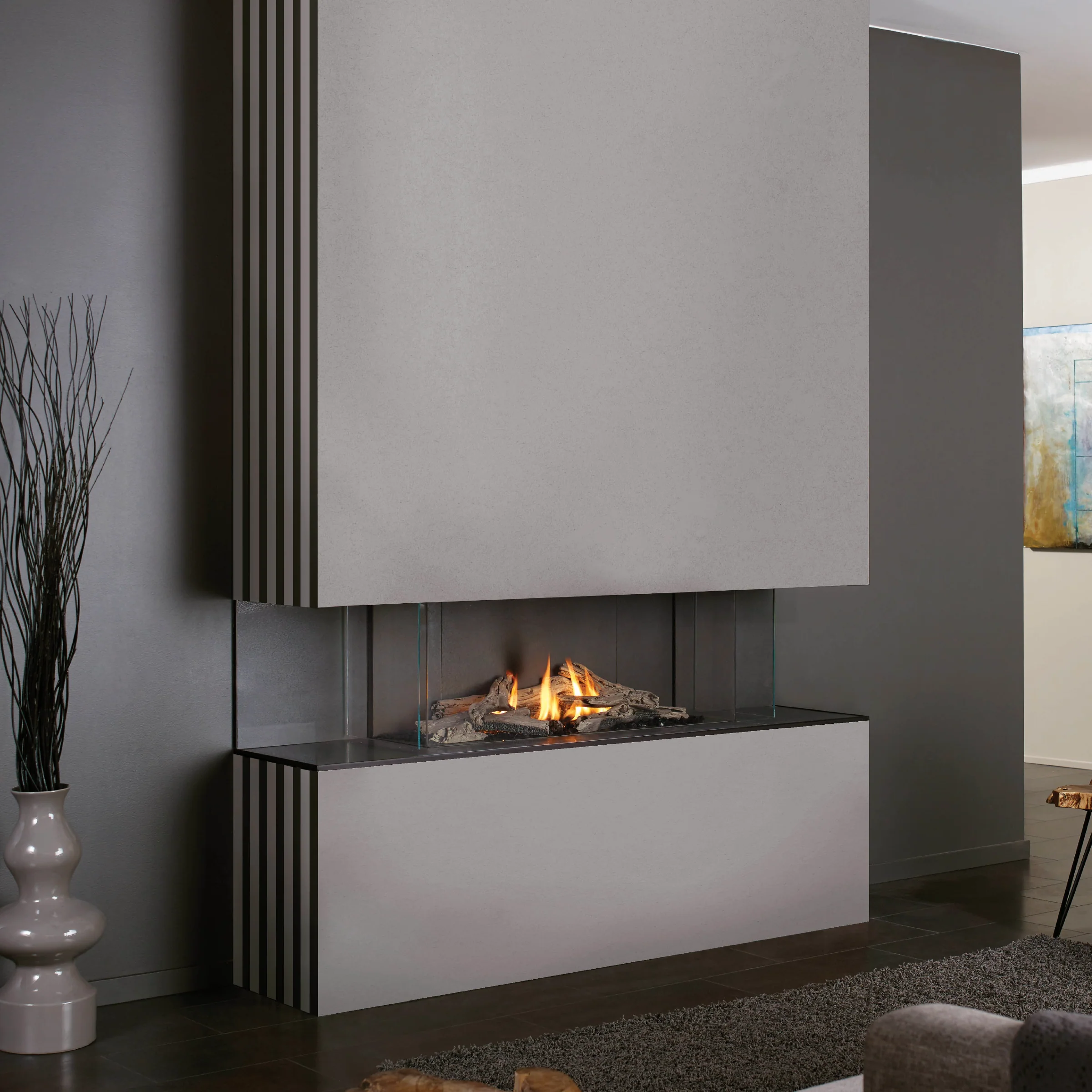 San Francisco Bay 3-Sided Fireplace - Image 4