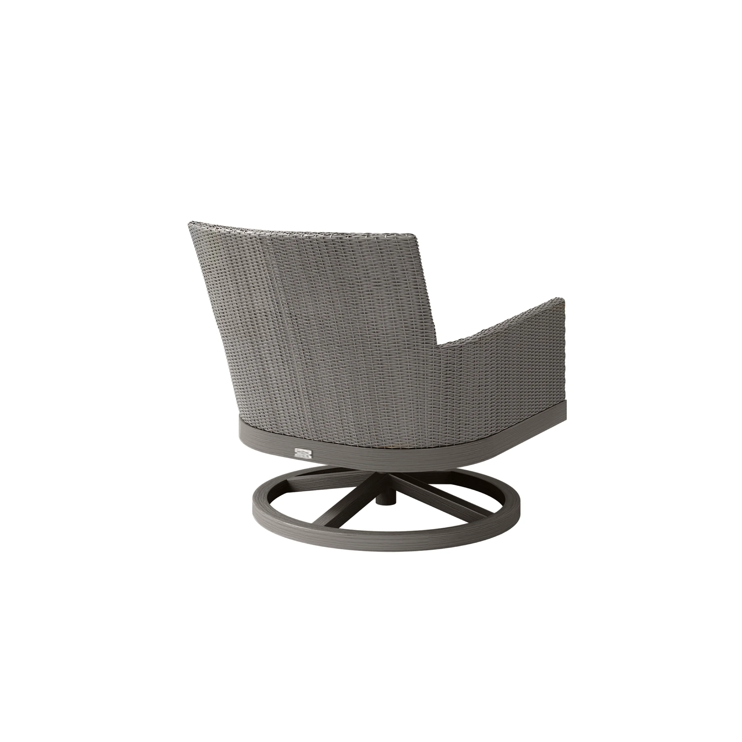 Siena Club Swivel Rocker with Fog/Smoke Weave - Image 2