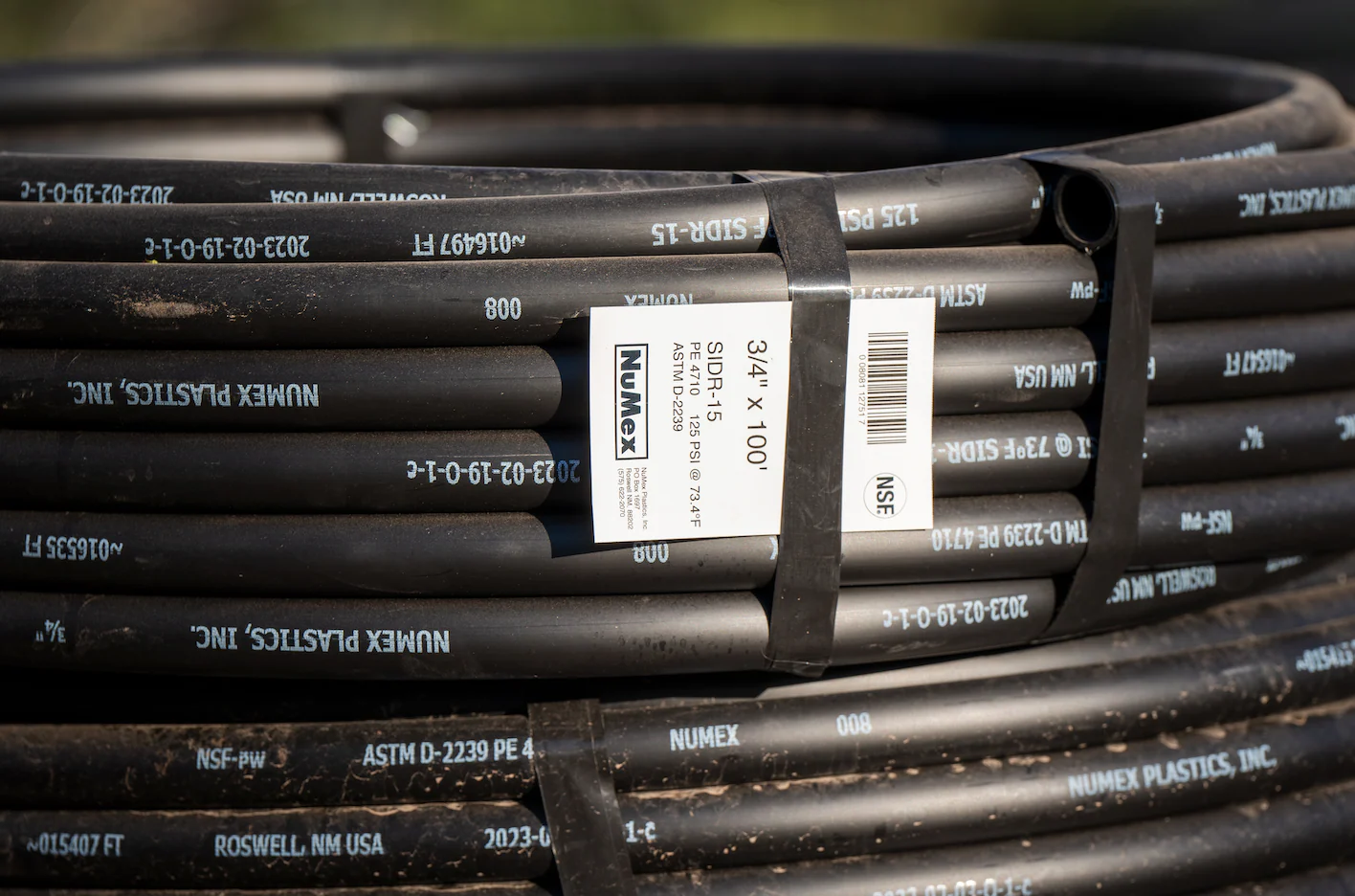 HI-PRESSURE 125PSI POLY NSF-PW 1.25" - SOLD PER FOOT